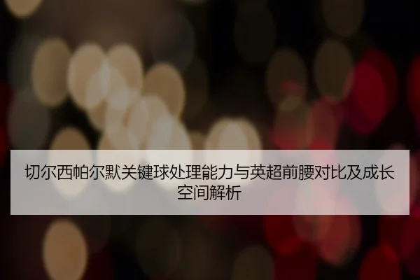 切尔西帕尔默关键球处理能力与英超前腰对比及成长空间解析